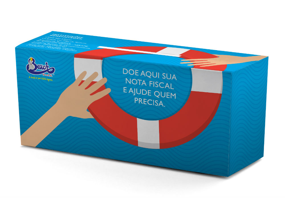 Doações de notas fiscais no Complexo Beach Park