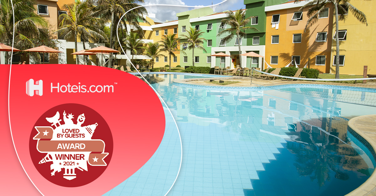 Prêmio Loved By Guests | Oceani Beach Park Hotel recebe o reconhecimento da Hoteis.com